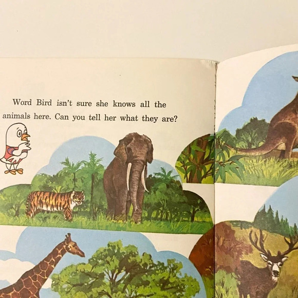 Vintage 1977 Wild Animals Golden Word Bird Book Paperback Golden Press - Picture 16 of 16